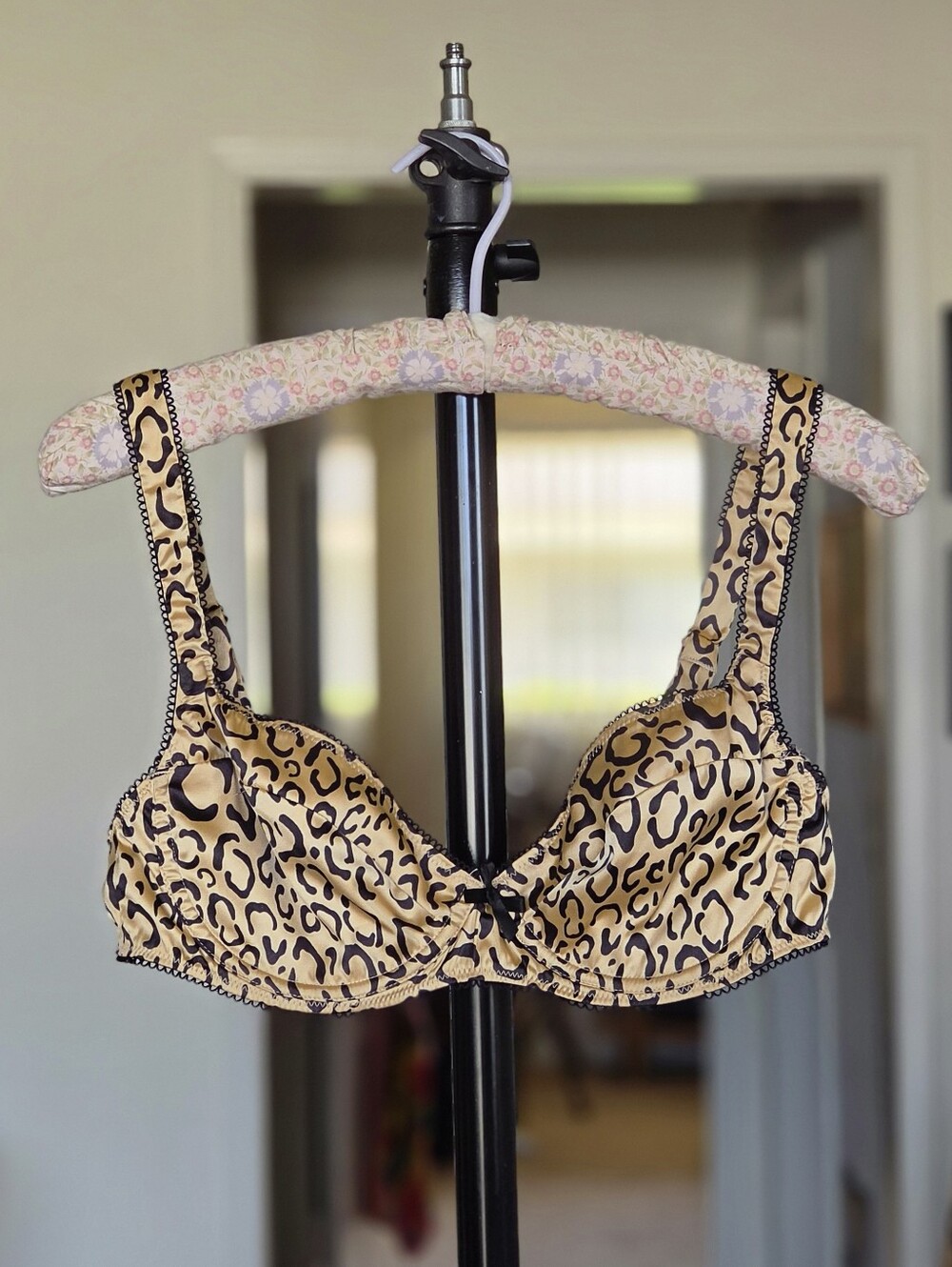 For Love & Lemons Frankie Underwire Bra - Leopard Print Small DD - Picture 1 of 6